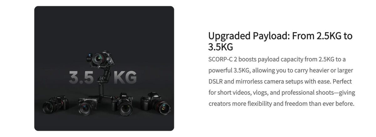 FeiyuTech SCORP-C 2 3-Axis Camera Gimbal