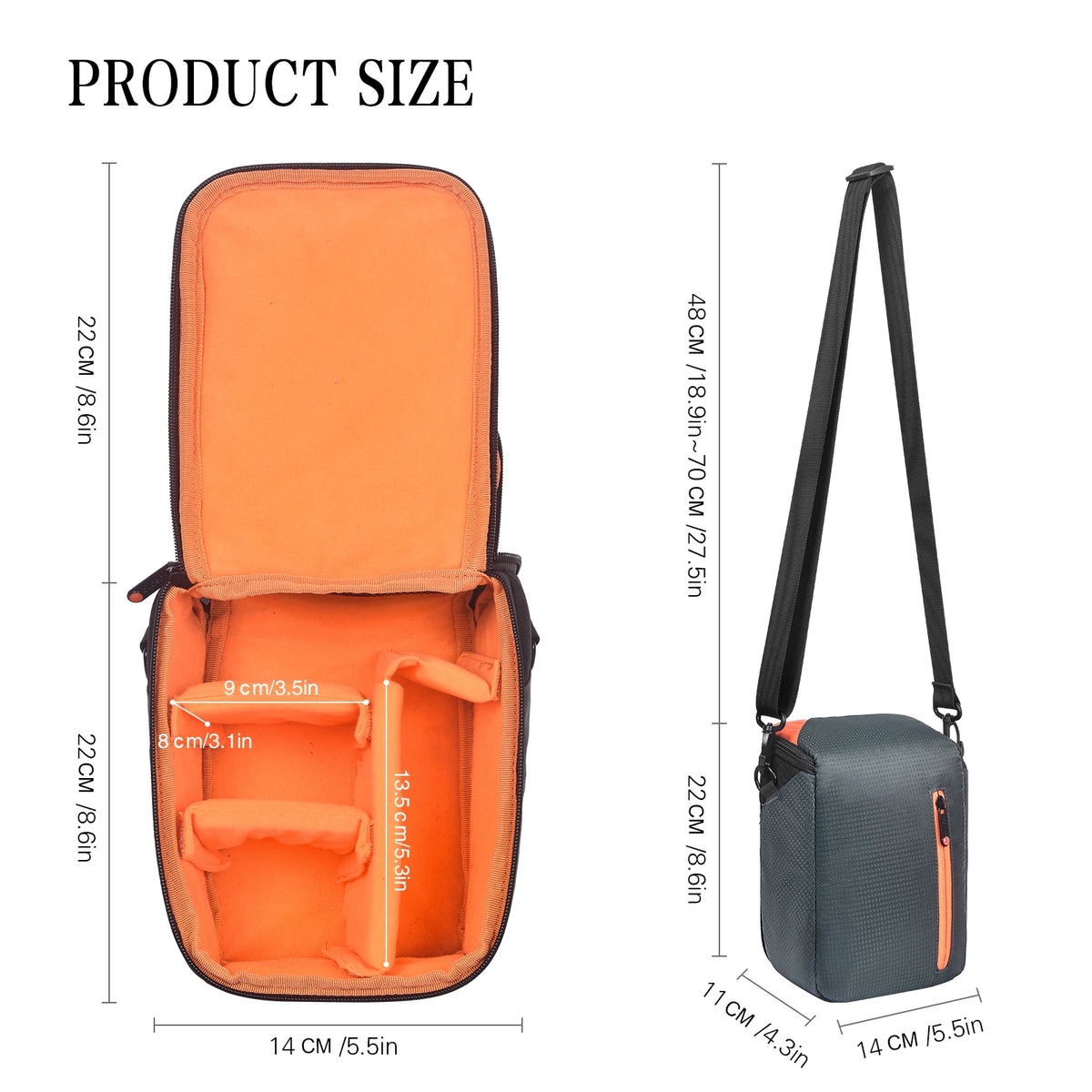 FOSOTO Micro Camera Shoulder Bag