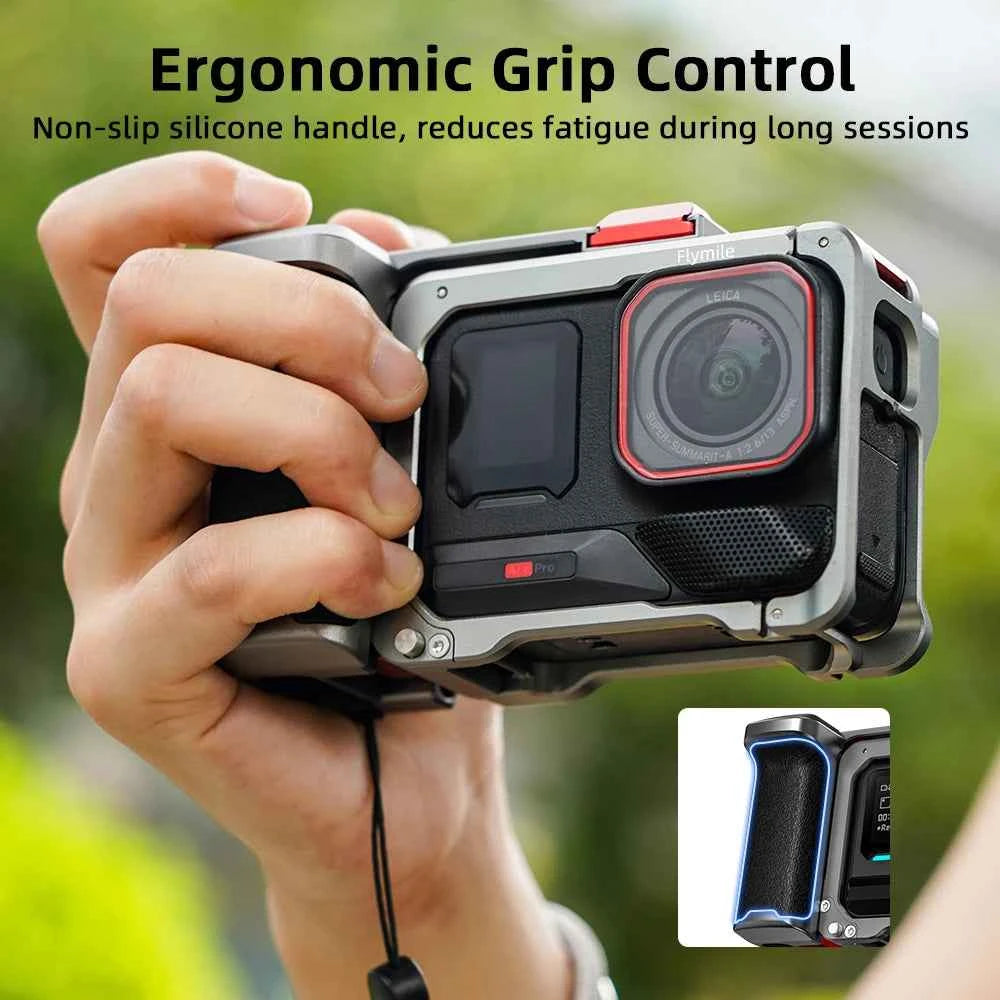 Flymile Camera Cage & Handle Grip Kit for Insta360 Ace Pro 2