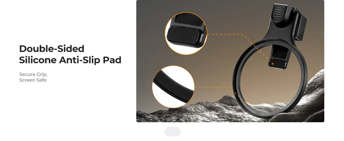 K&F Concept Clip-On Phone Lens Filter Kit - 67mm Clip / ND2-400