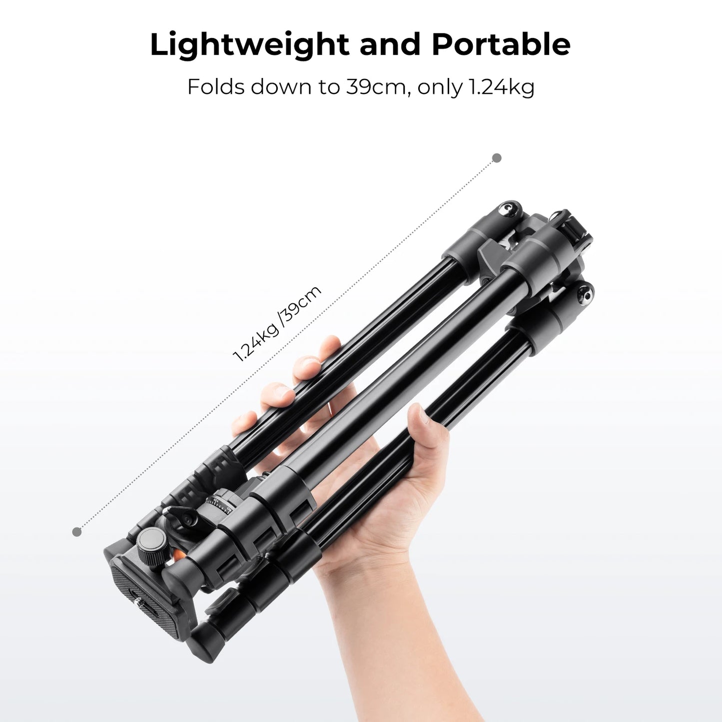 K&F Concept 76.7-Inch Multi-Angle Camera Tripod with Phone Mount
