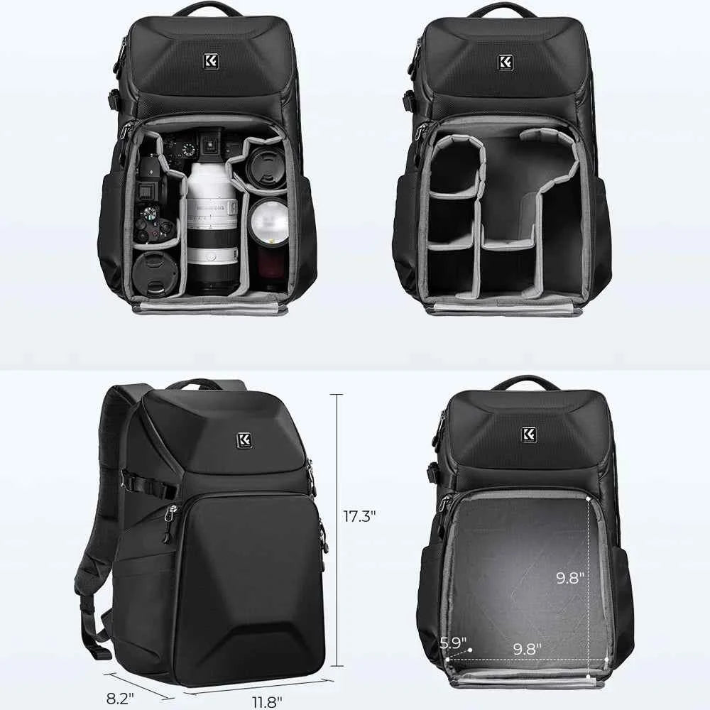 K&F Concept 20L Waterproof Hardshell Camera Backpack