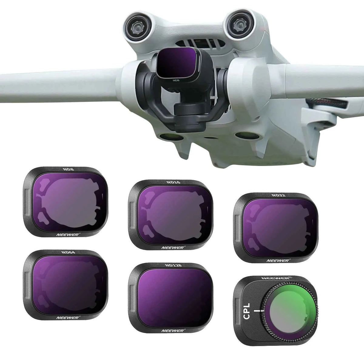 NEEWER 6-Pack ND Filter Set for DJI Mini 3 and Mini 3 Pro