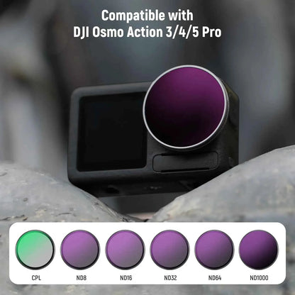 NEEWER ND/PL Filter Set for DJI Osmo Action Cameras