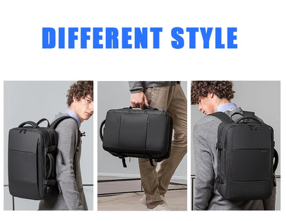 BANGE 17.3 Inch Expandable Travel Backpack with USB Port
