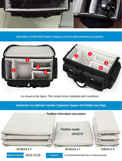 HDV5024 Large Camcorder Equipment Bag