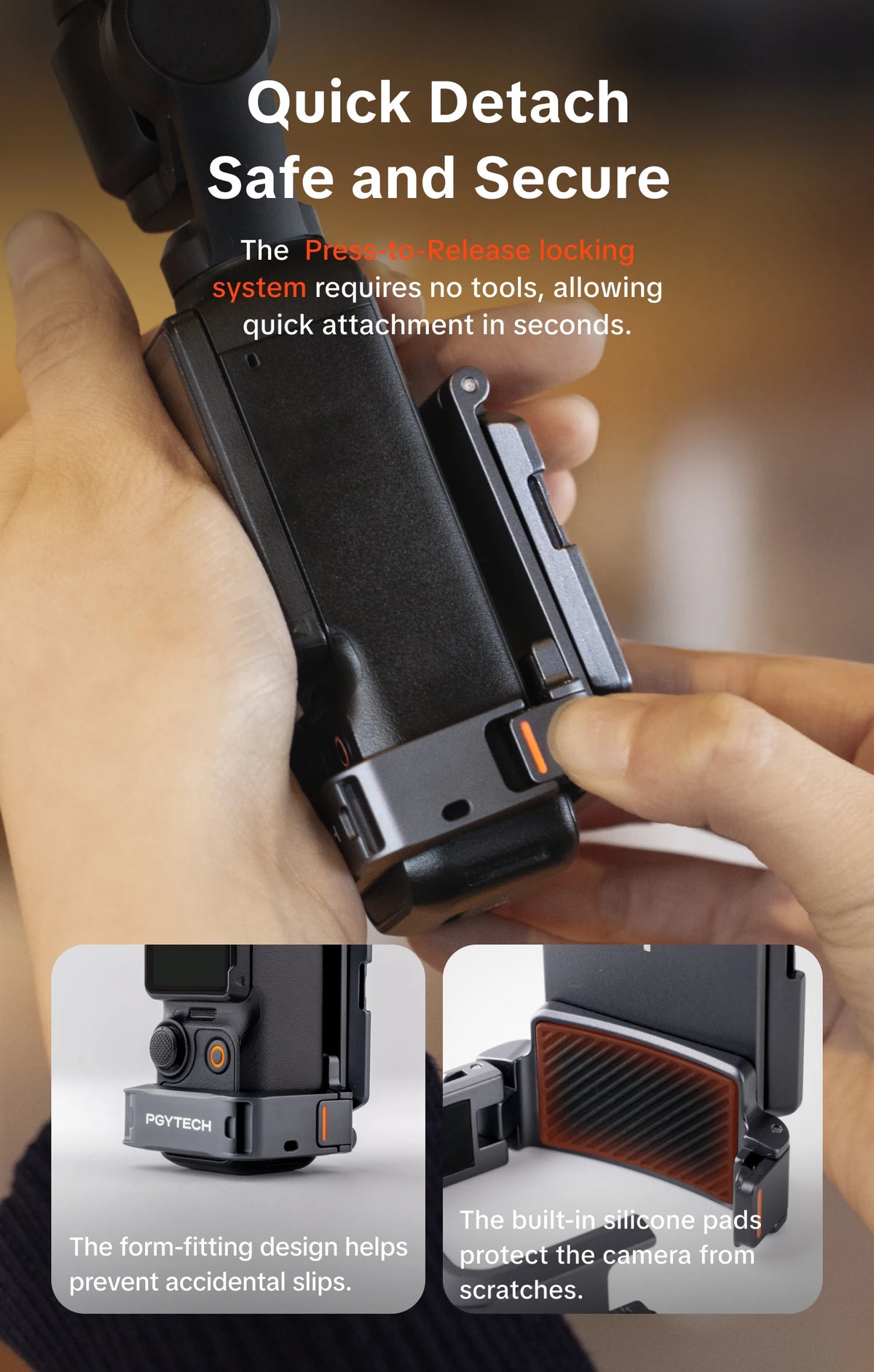 PGYTECH Magnetic Expansion Adapter for DJI Osmo Pocket 3