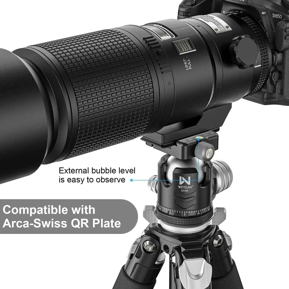 WEYLLAN UX7 Compact Carbon Fibre Travel Tripod