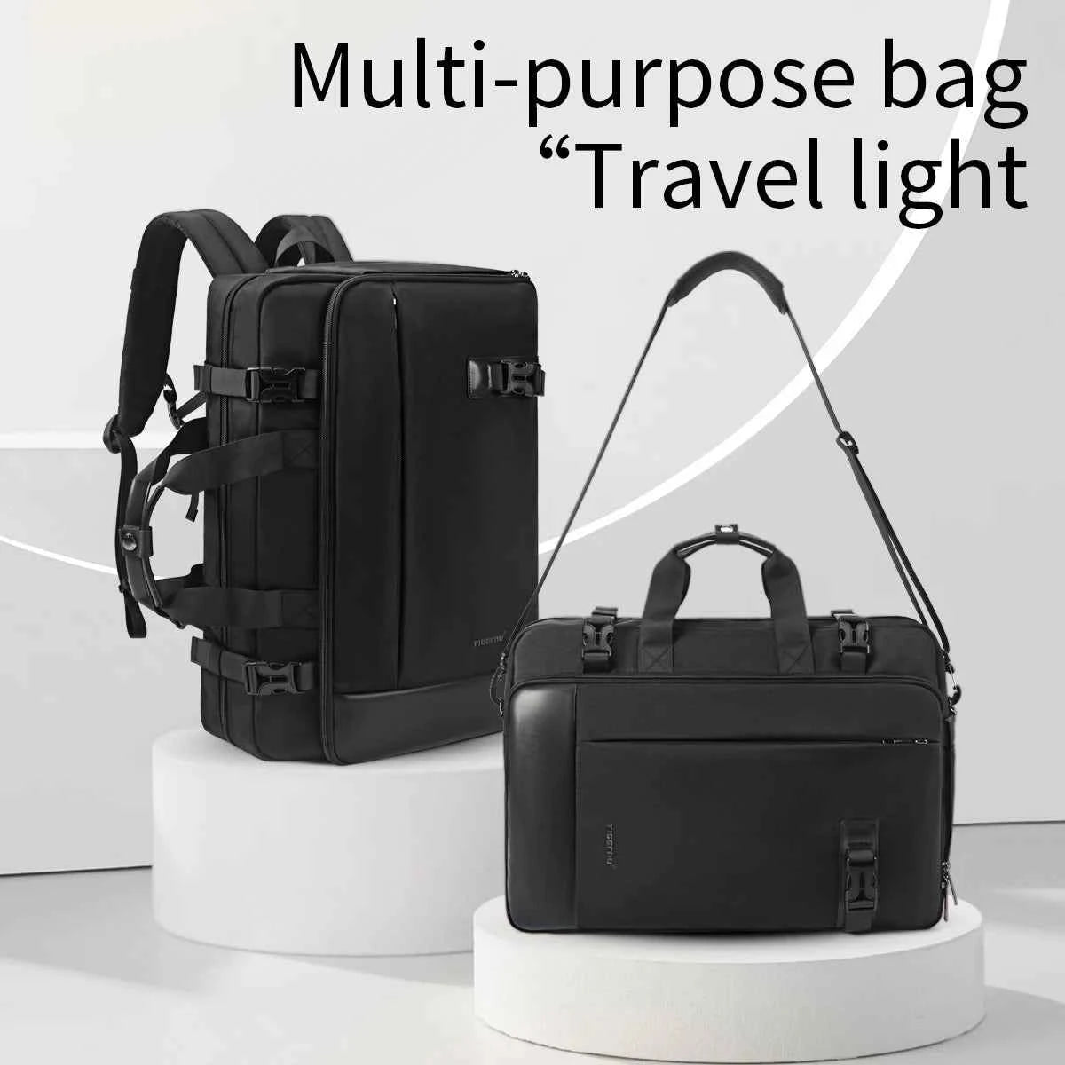 TIGERNU 17 Inch 3-in-1 Laptop Travel Backpack