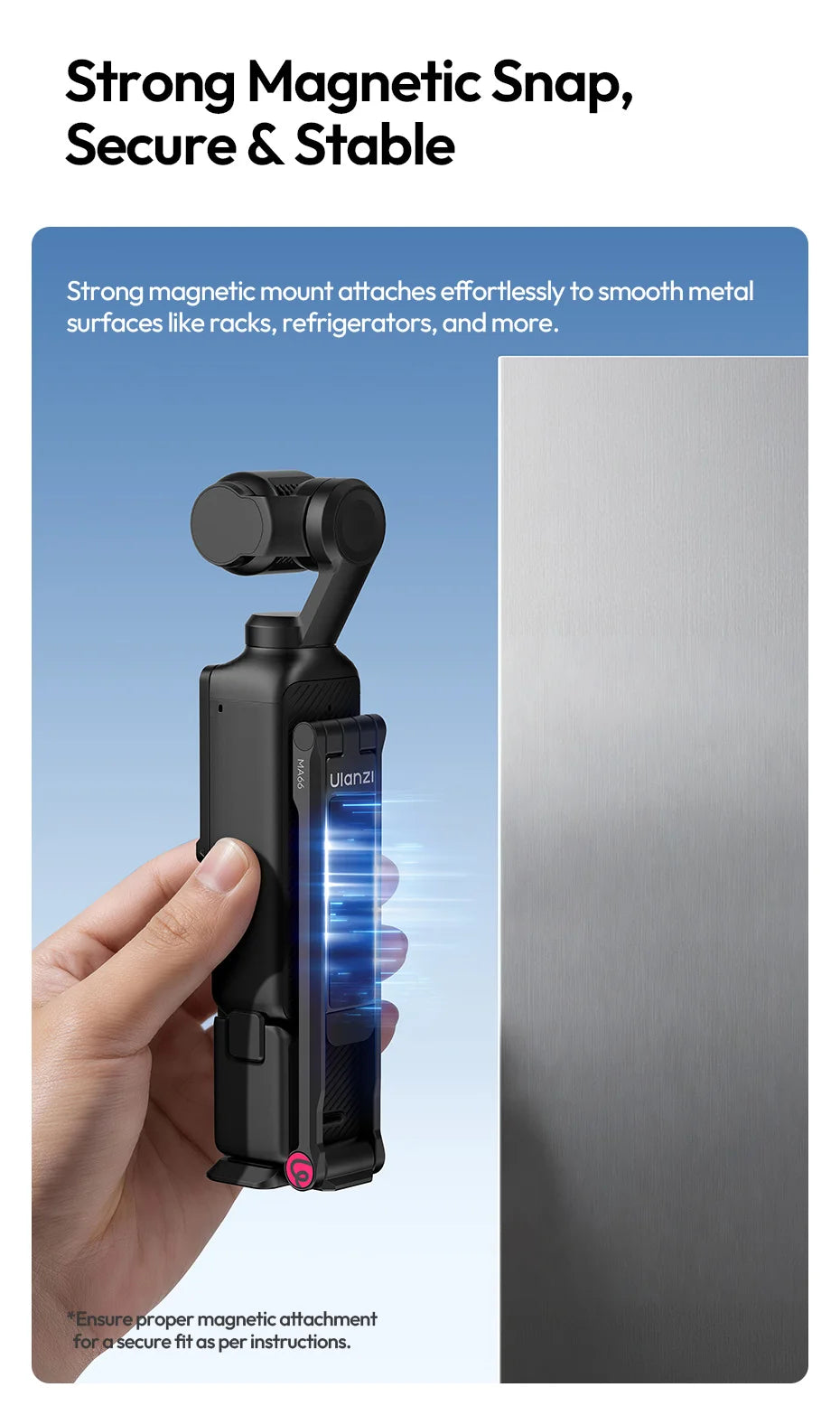 Ulanzi MA66 Magnetic Quick Release Tripod for DJI Pocket 3
