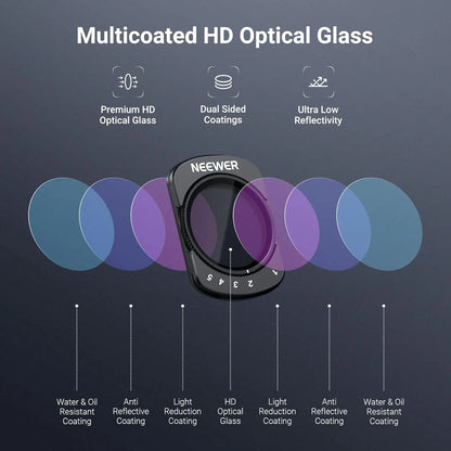 NEEWER Magnetic Variable ND Filters for DJI Osmo Pocket 3