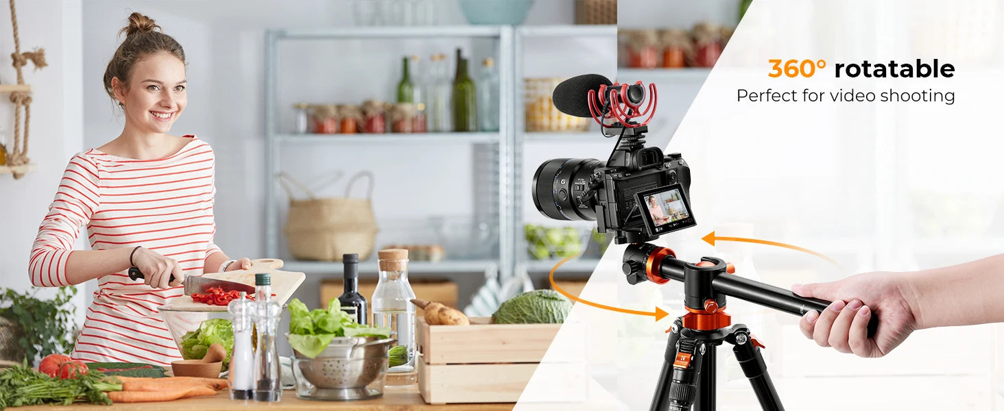 K&F Concept T255A3 72-Inch Aluminium Monopod Tripod