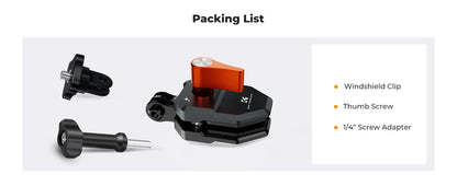 K&F Concept Windshield Clamp Action Camera Mount