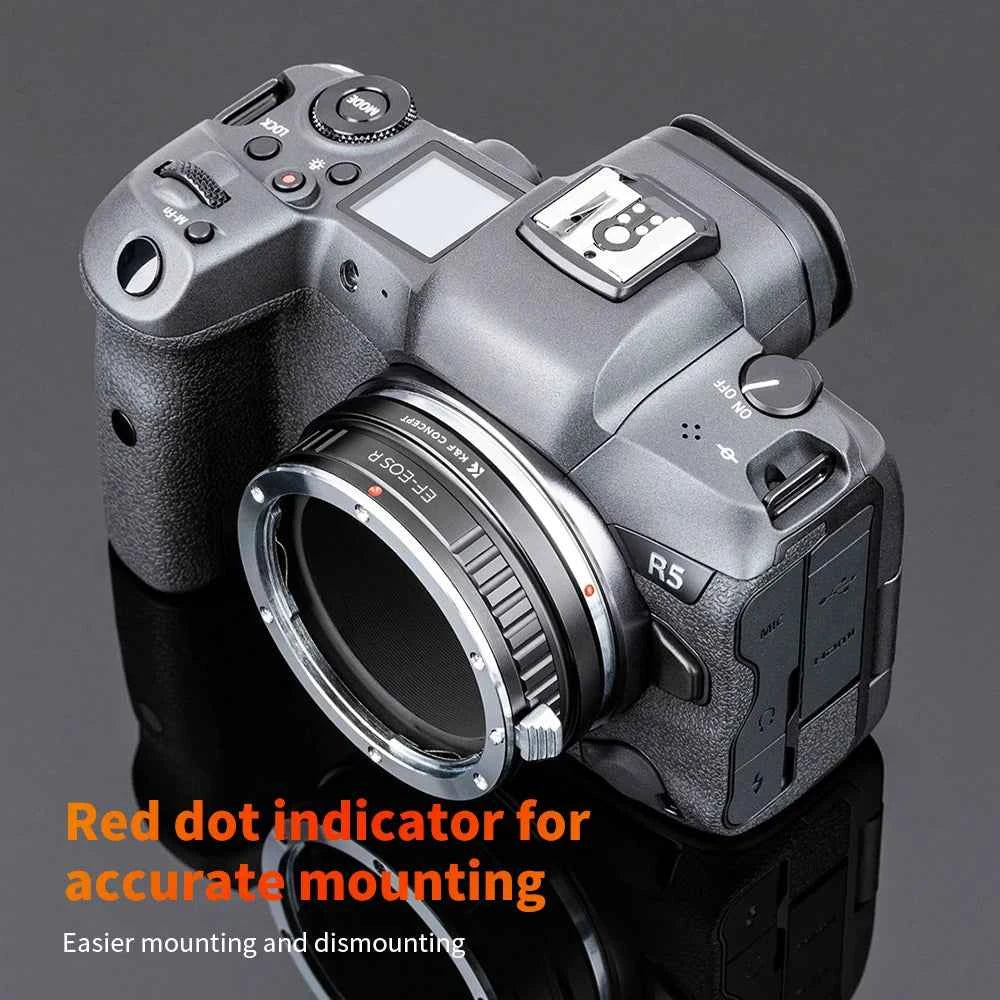 K&F CONCEPT Lens Mount Adapter for Canon EOS EF FD Nikon F PK C/Y MAF OM MD Leica M T2 TAM M39 M42 Lens to Canon EOS R RF Camera