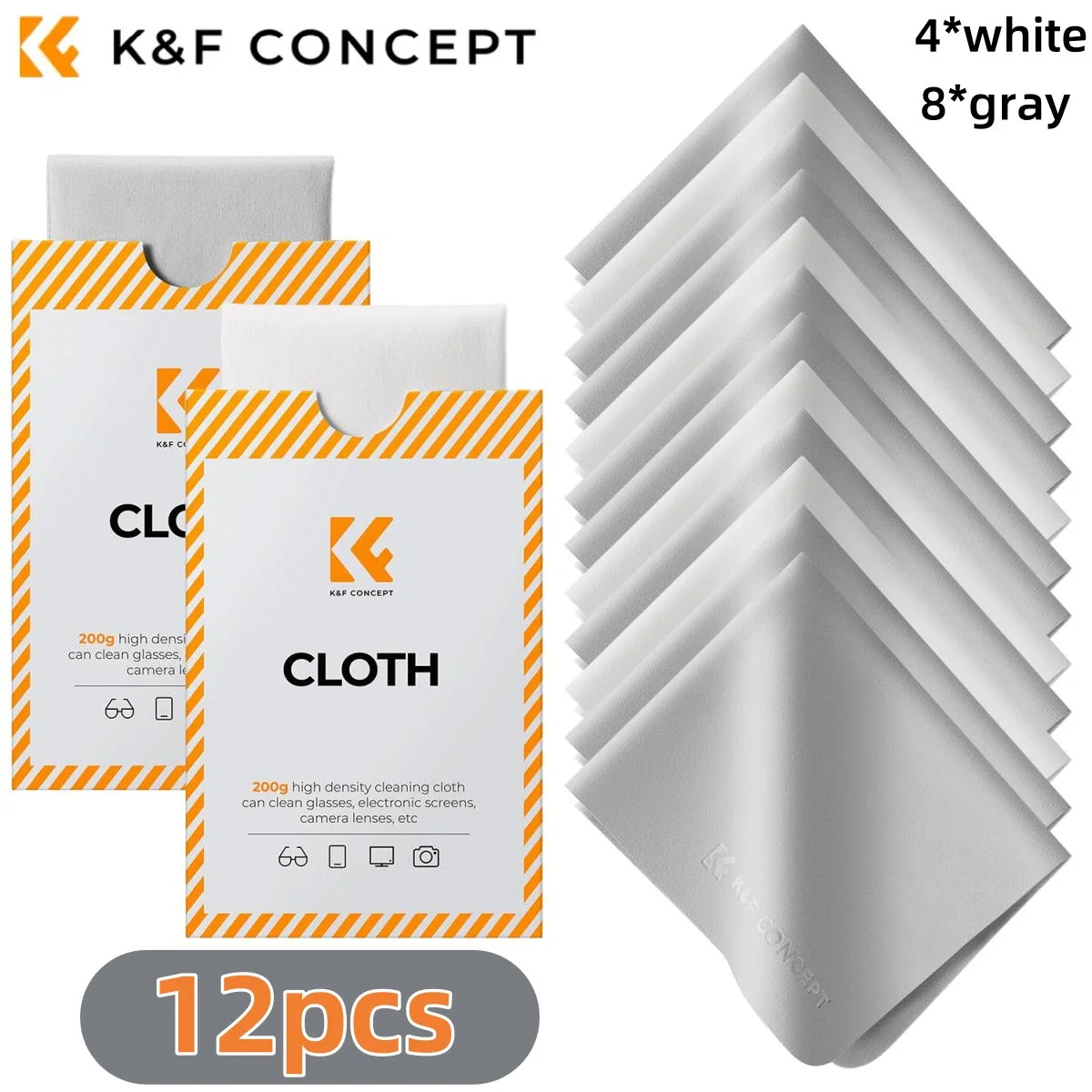 K&F Concept 6.7-Inch Microfibre Camera Cleaning Cloths