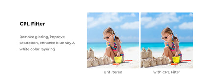 K&F Concept Magnetic Wide-Angle Filter for DJI Osmo Pocket 3 - 6Pcs Filter Set