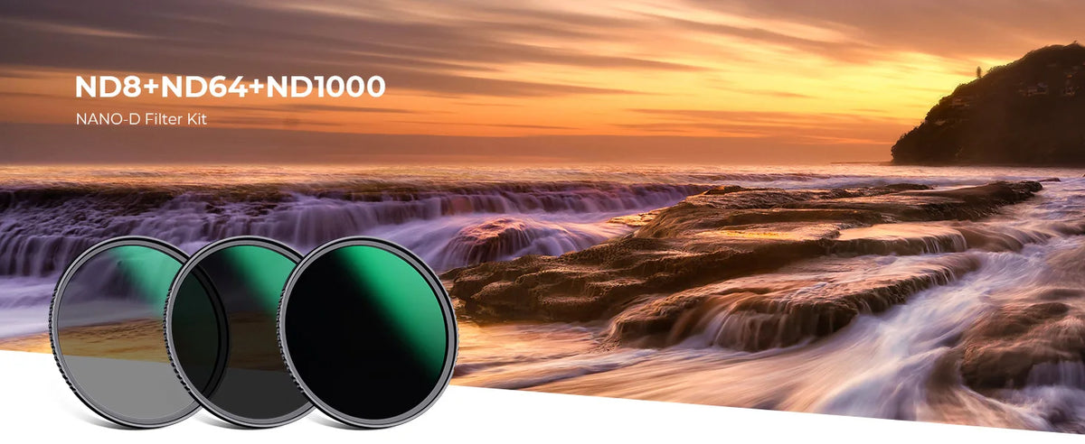 K&F Concept ND8 / ND64 / ND1000 Lens Filter Kit - ND8 ND64 ND1000 / 67mm