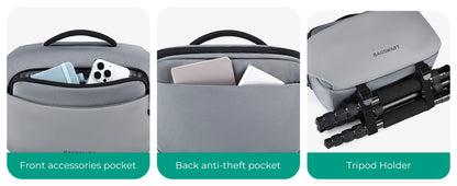 BAGSMART Camera Sling Bag with Tripod Holder