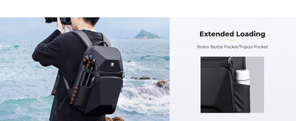 K&F 20L Hardshell Camera Backpack with 15.6 Inch Laptop Compartment