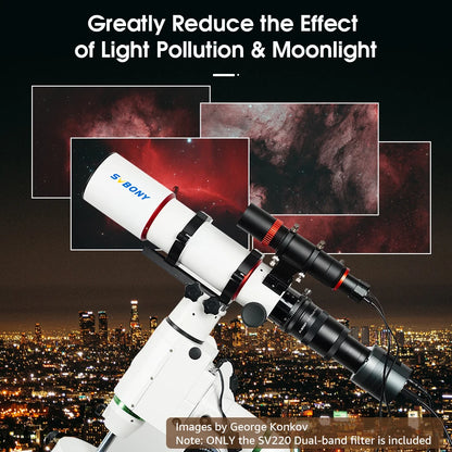SVBONY SV220 7nm H-Alpha/OIII Dual-Band Telescope Filter