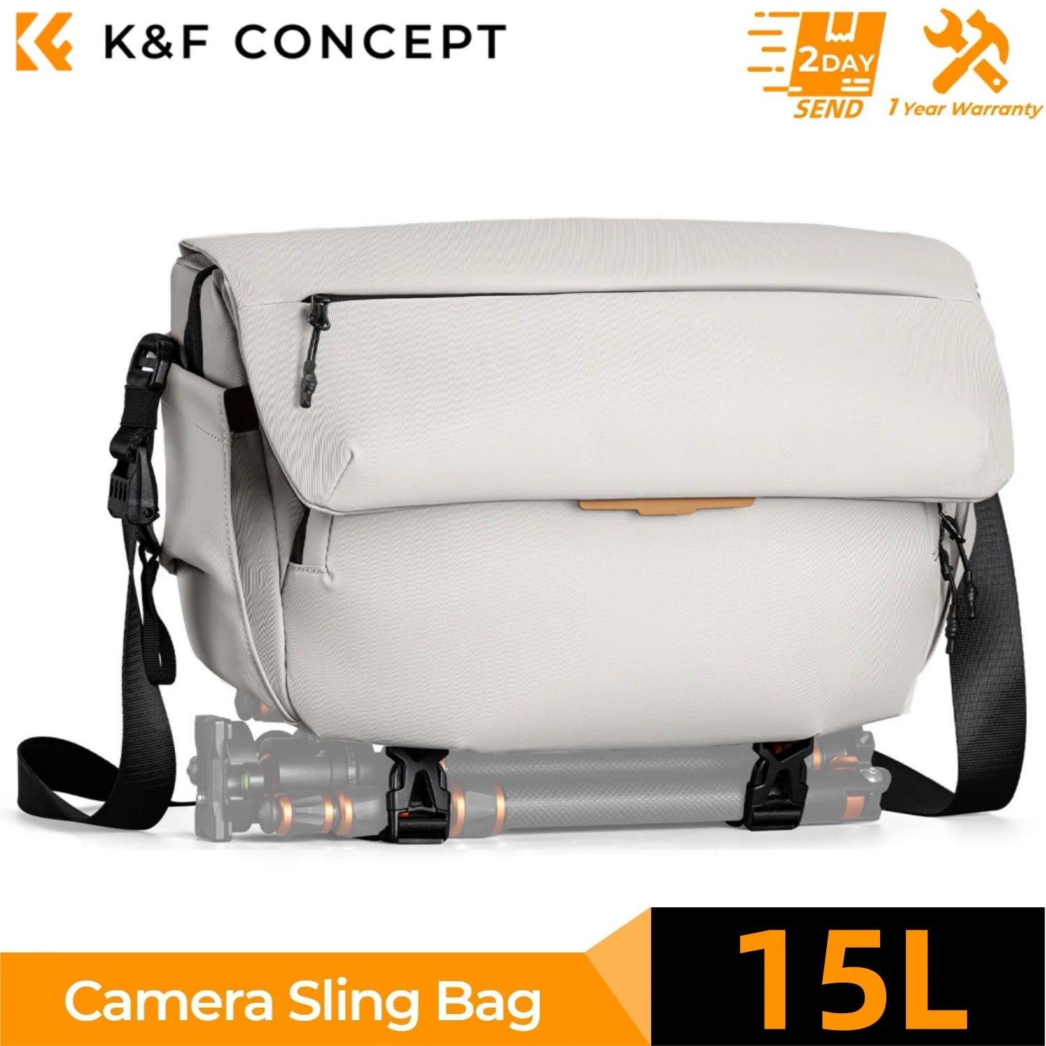 K&F Concept 15L Camera Sling Bag for DSLR & Mirrorless Cameras