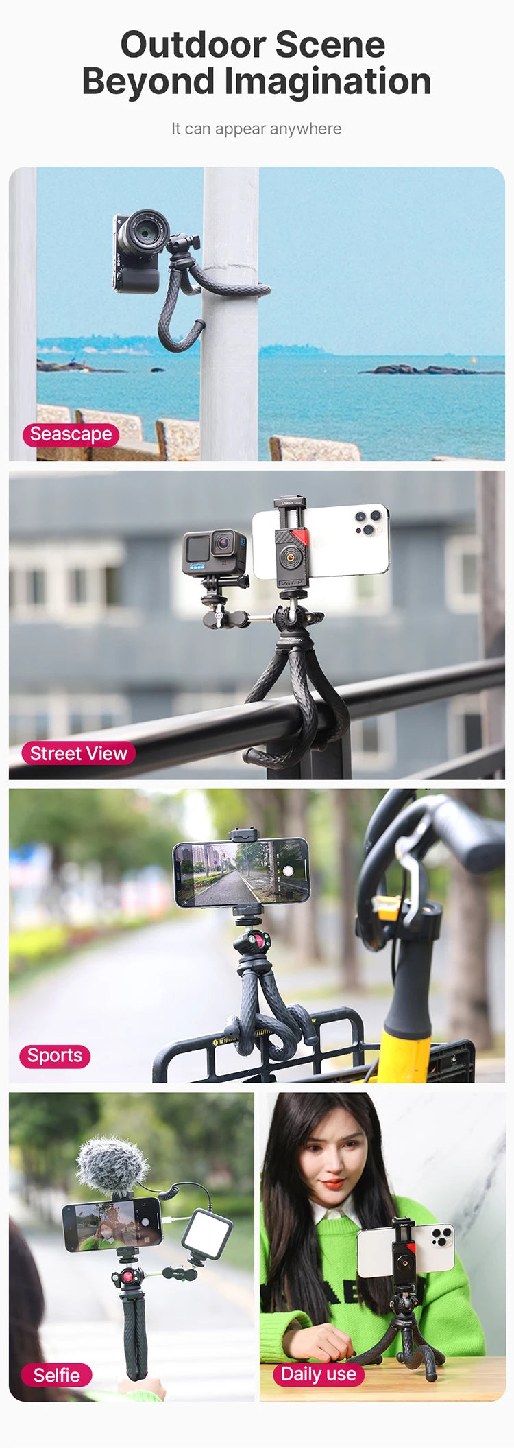 Ulanzi FT-01 Mini Flexible Camera Tripod