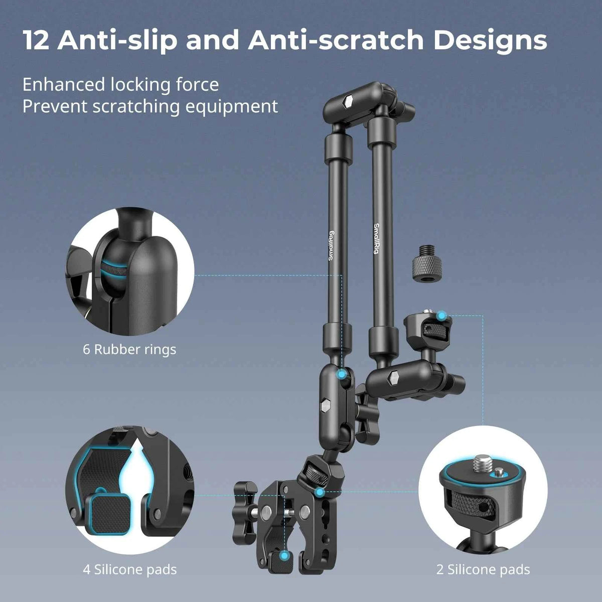 SmallRig 4766 Desktop Magic Arm & Crab Clamp Kit