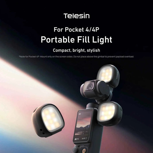 TELESIN Magnetic Mini Fill Light for DJI Osmo Pocket