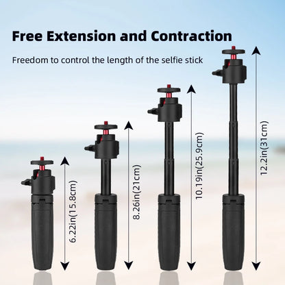 Flymile Action Camera Selfie Stick & Mini Tripod