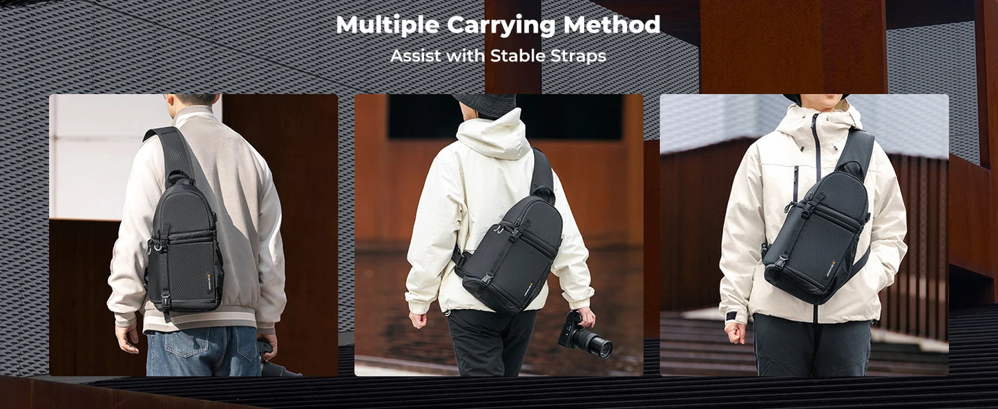K&F Concept 10L Camera Sling Bag for DSLR & Mirrorless Cameras