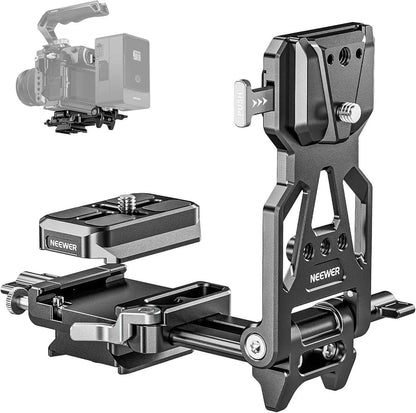 NEEWER Foldable V-Mount Battery Plate with Arca-Type Baseplate