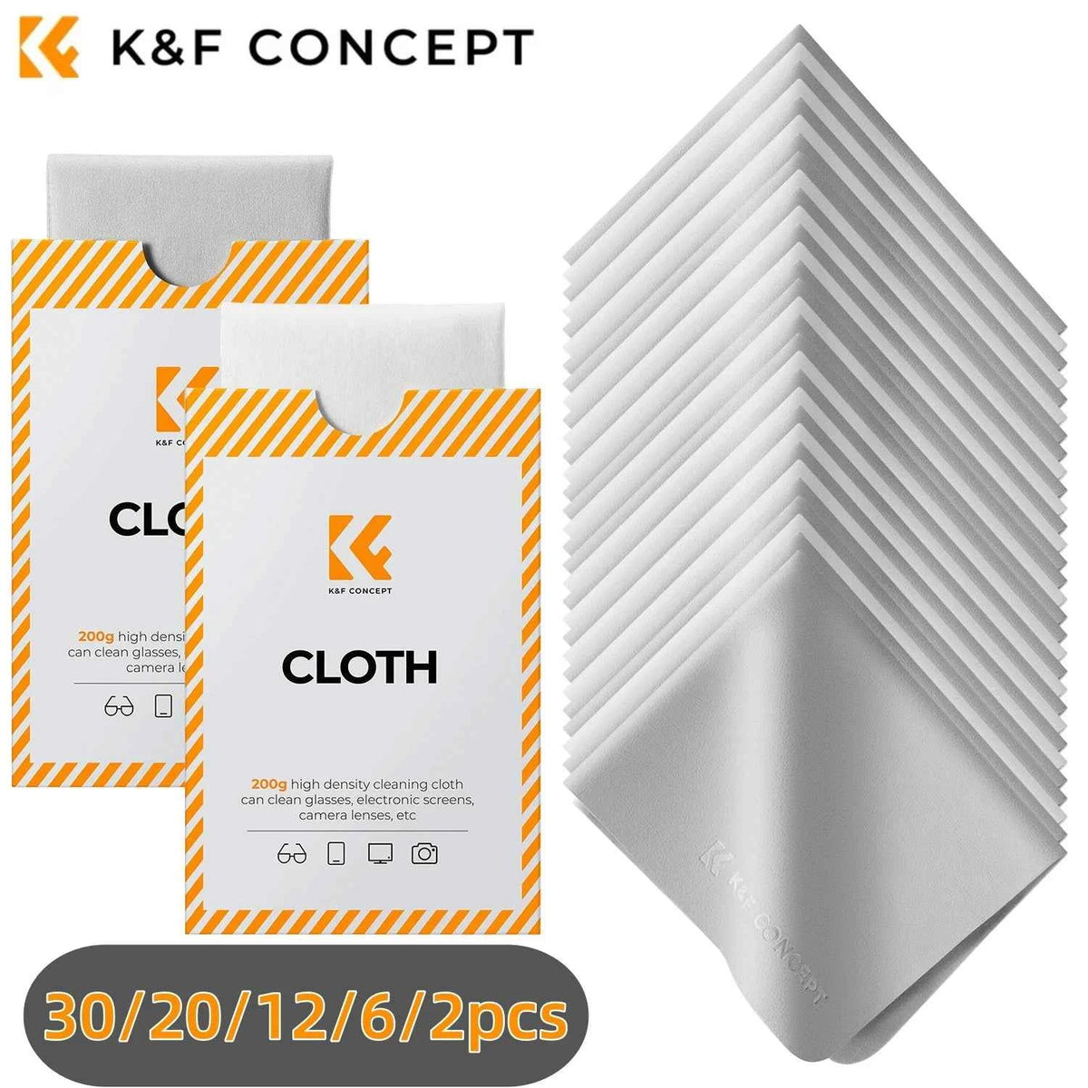 K&F Concept Microfiber Lens Cleaning Cloths