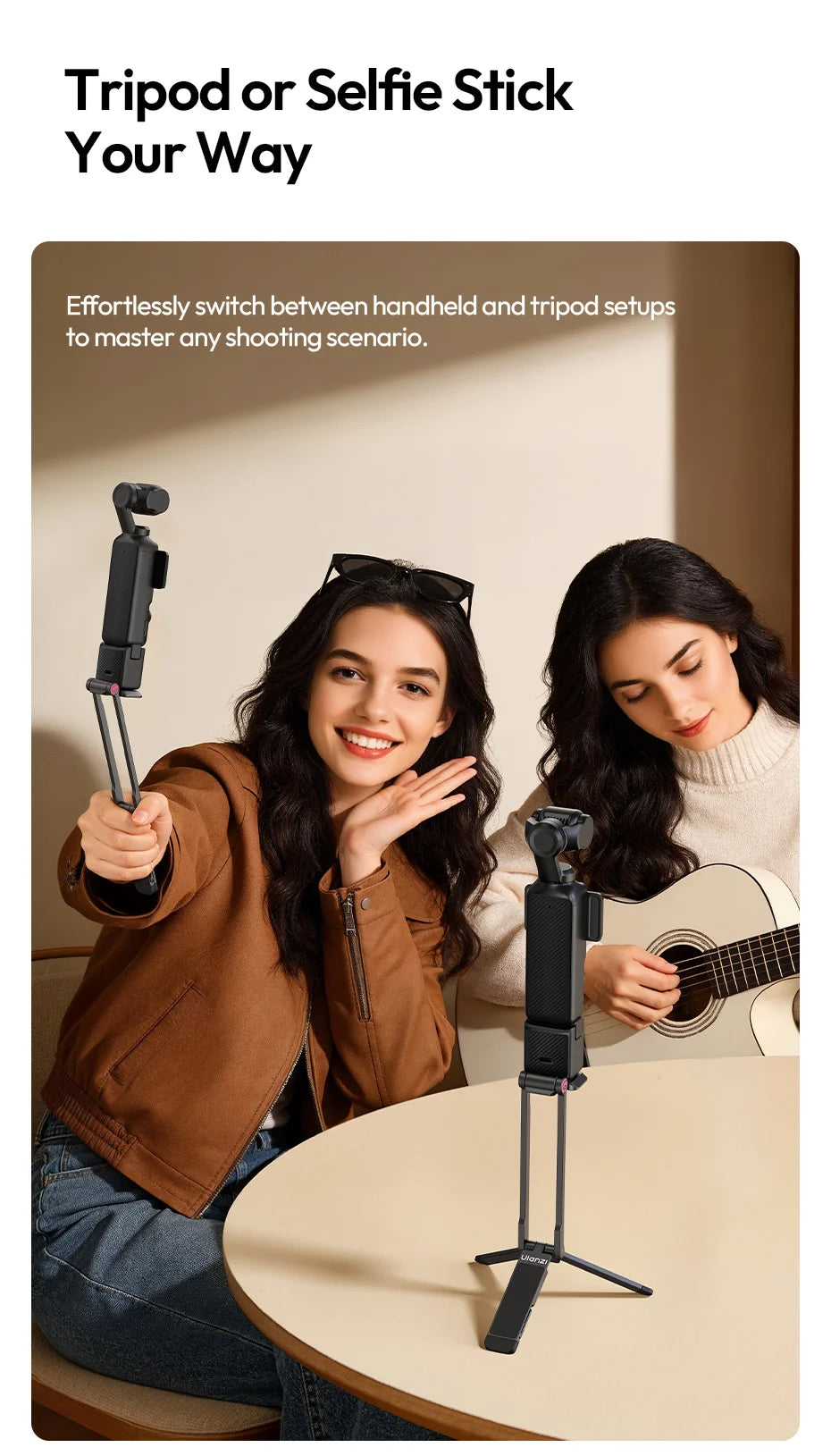 Ulanzi MA66 Magnetic Quick Release Tripod for DJI Pocket 3