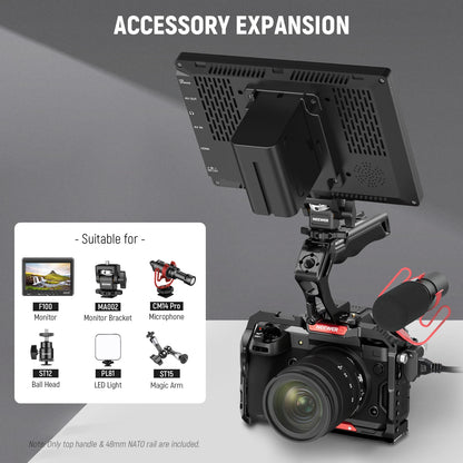 NEEWER Top Handle and NATO Rail Kit for Camera Cages