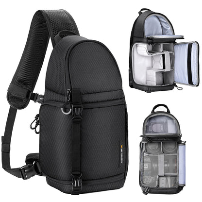 K&F Concept 10L Camera Sling Bag for DSLR & Mirrorless Cameras
