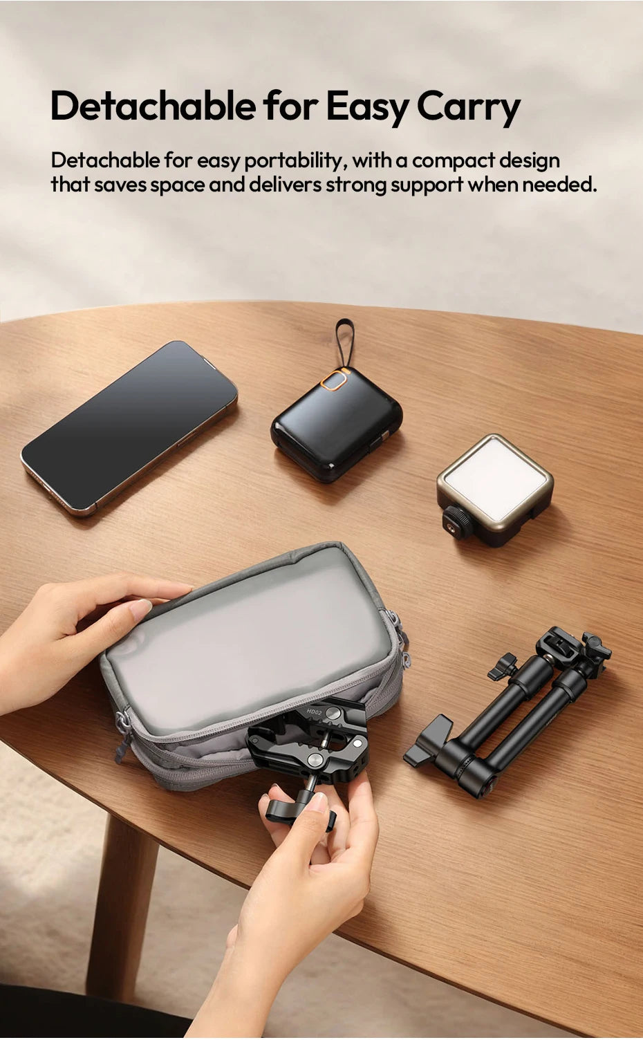 Ulanzi HD02 10-Inch Magic Arm Kit with Super Clamp