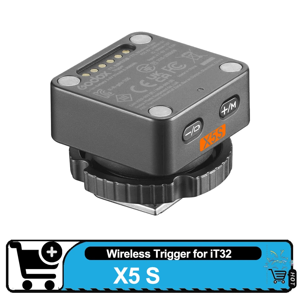 Godox X5 TTL Wireless Flash Trigger and iT32 Mini Flash Kit