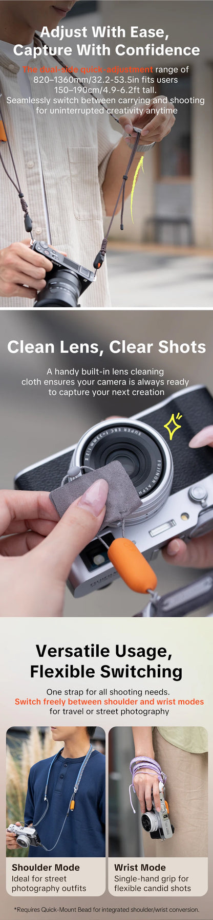 PGYTECH Camera Strap Slim Trendy