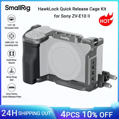 SmallRig 4949 HawkLock Cage Kit for Sony ZV-E10 II