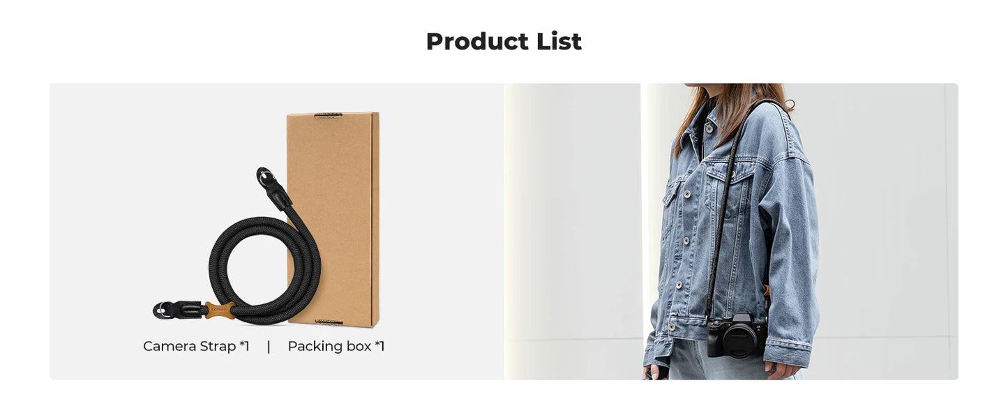 K&F Concept 100cm Nylon Rope Camera Strap