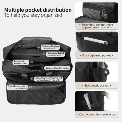 TIGERNU 17 Inch 3-in-1 Laptop Travel Backpack