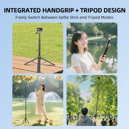 Flymile Extendable Vlog Tripod Handle for Action Cameras