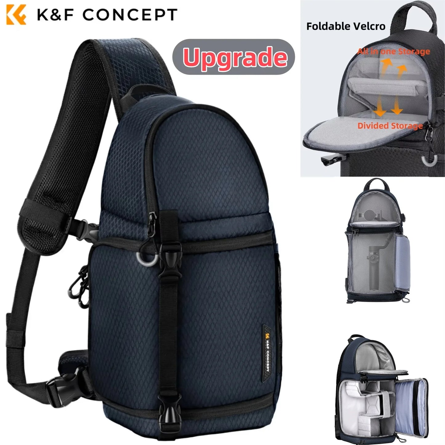 K&F Concept 10L Camera Sling Bag for DSLR & Mirrorless Cameras