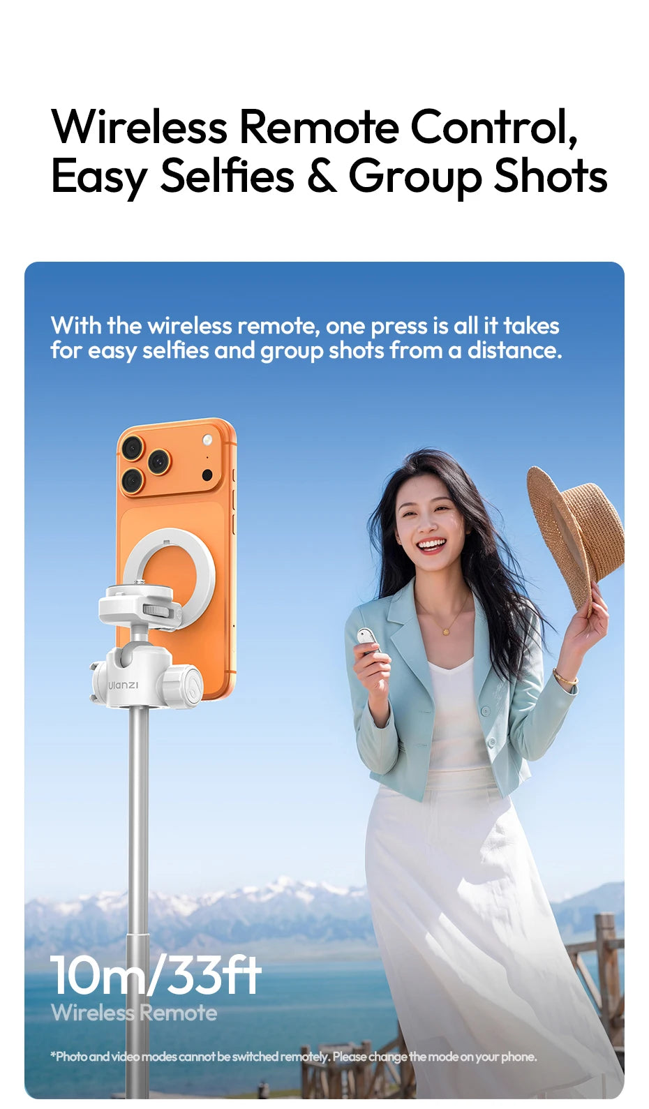 Ulanzi MT-44M Magnetic Selfie Stick & Tripod