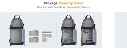 K&F Concept 10L Camera Sling Bag for DSLR & Mirrorless Cameras