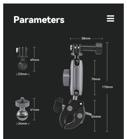 TELESIN 360° Super Clamp & Magic Arm Camera Mount