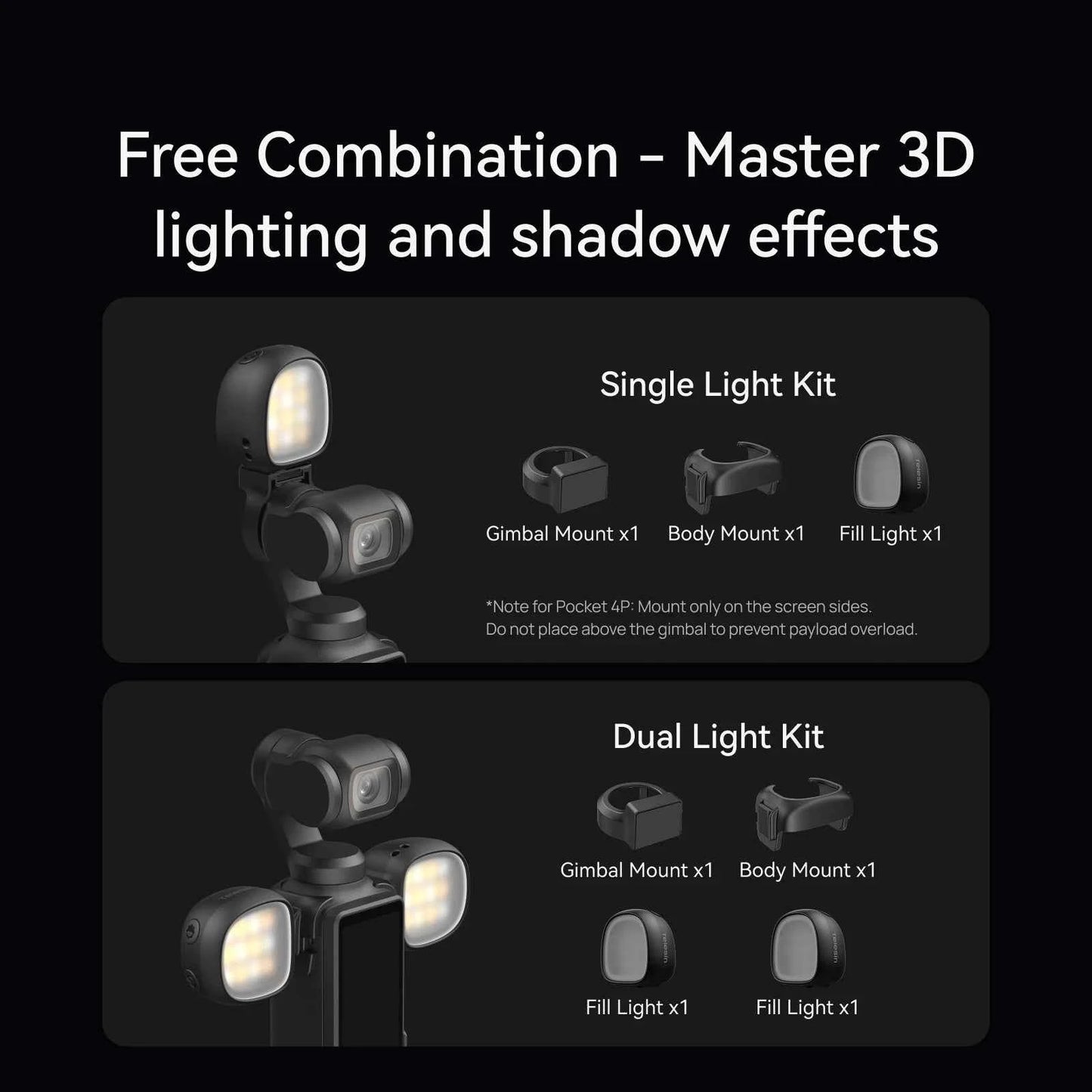 TELESIN Magnetic Mini Fill Light for DJI Osmo Pocket