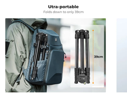 K&F Concept O234A1 Aluminium Travel Tripod