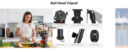 K&F O275A5 192cm Detachable Monopod Camera Tripod