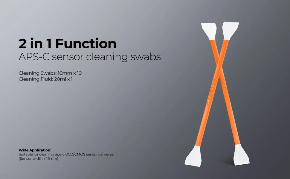 K&F Concept 10-Pack Camera Sensor Cleaning Swab Kit